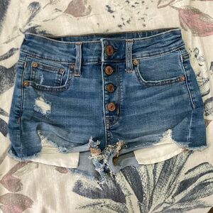 High rise shorty shorts 00